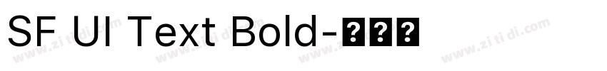 SF UI Text Bold字体转换